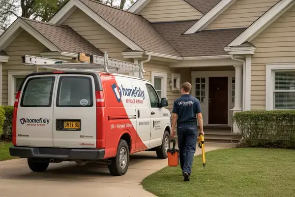 branded service van with signage