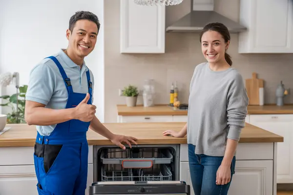 fully repaired dishwasher
