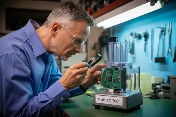 looking at circuit board connections