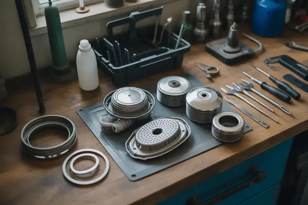 mechanical parts of a dishwasher