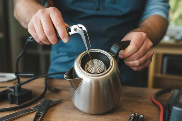 replacing the heating element in an electric kettle